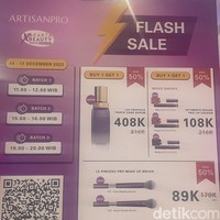 Artisan ProKamu yang butuh kosmetik dan alat makeup dapat mengunjungi brand Artisan Pro yang memberi diskon 50% dan buy 1 get 1.Foto: Rahmi Anjani/Wolipop