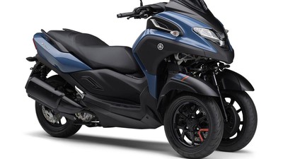 Potret Yamaha Tricity 300 Terbaru, Skutik Gambot dengan Tiga Roda