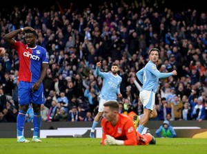 Man City Vs Palace: Grealish Bawa The Citizens Unggul di Babak I