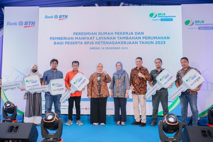 BPJS Ketenagakerjaan Resmikan Pembangunan 200 Rumah Pekerja di Gresik