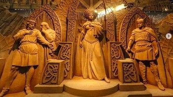 Super realistis padahal terbuat dari pasir. (Foto: Brightside)