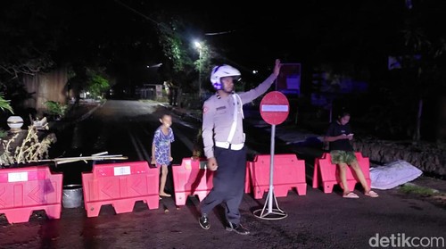 Jalan di Larantuka ditutup karena buah beringin.