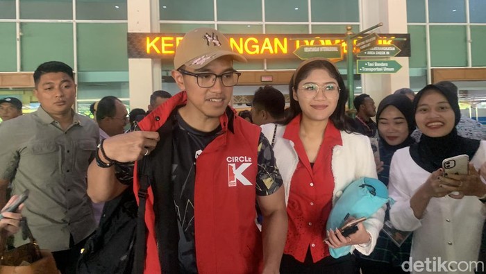 Kaesang Pangarep tiba di Solo untuk blusukan keliling Jateng selama 5 hari ke depan (Mulia/detikcom)