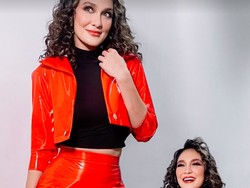 Gaya Luna Maya Hadiri Ultah Anya Geraldine, Manglingi Dengan Rambut Keriting