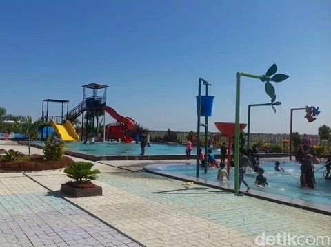 Objek wisata air Podomoro di Kecamatan Larangan, Kabupaten Brebes, yang didirikan dan dikelola oleh para eks napi teroris, Sabtu (16/12/2023).