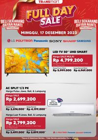 Murah! TV LED 50 UHD Smart TV Di Transmart Full Day Sale Diskon Rp 2,1 Juta