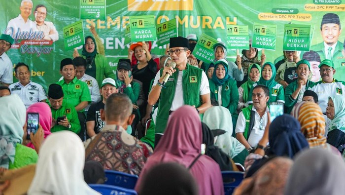 Sandiaga Uno di Tangsel