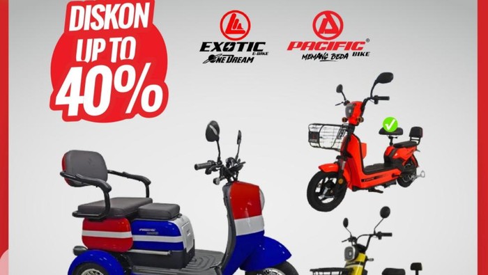 Sepeda Listrik Diskon Besar di Transmart Full Day Sale!