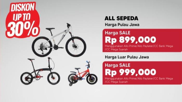 Serbu! Semua Sepeda Diskon Gede di Transmart Full Day Sale