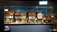 Miniatur berbagai model rumah gaya Eropa.