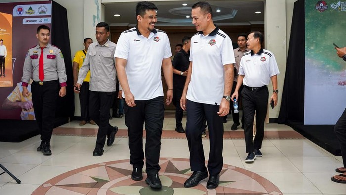 Bobby Nasution saat bersama Musa Rajekshah