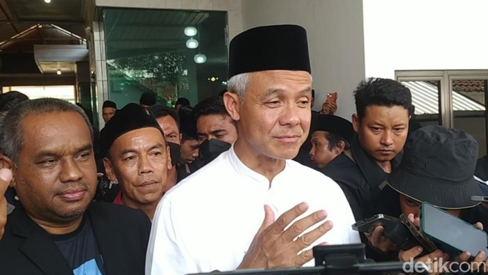 Ganjar ranowo saat di Magelang, Minggu (17/12/2023).
