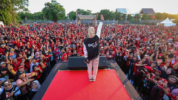 Istri Ganjar Pranowo, Siti Atikoh, di Solo