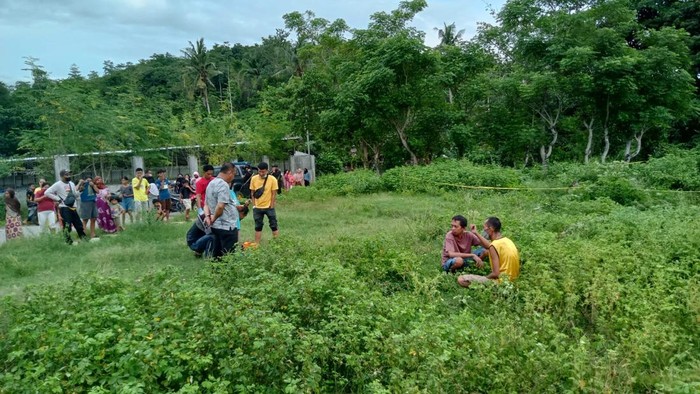 Lokasi penemuan mayat di semak-semak Kota Palopo, Sulsel.