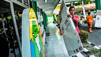 Kantor DLH DKI Jakarta ditunjuk sebagai salah satu gudang penyimpanan logistik Pemilu. 