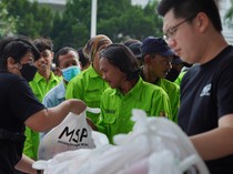 Peduli Sesama, MSP Berbagi Foodbank dan Donor Darah