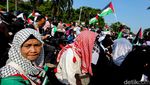 Potret Massa Bela Palestina Geruduk Kedubes AS