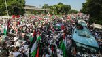 Potret Massa Bela Palestina Geruduk Kedubes AS