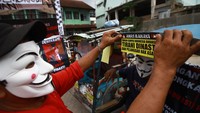 Aksi tersebut digelar di kampus STIE AMKOP, Makassar, Sulawesi Selatan, Minggu (17/12/2023).