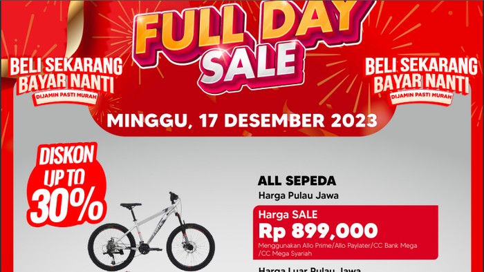 Sepeda di Transmart Full Day Sale