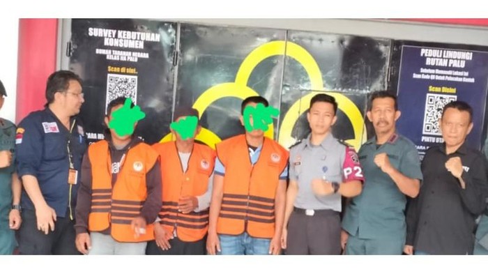 3 penambang emas ilegal di wilayah Taman Nasional Lore Lindu Sigi ditangkap. 3 penambang emas ilegal di wilayah Taman Nasional Lore Lindu Sigi ditangkap.
