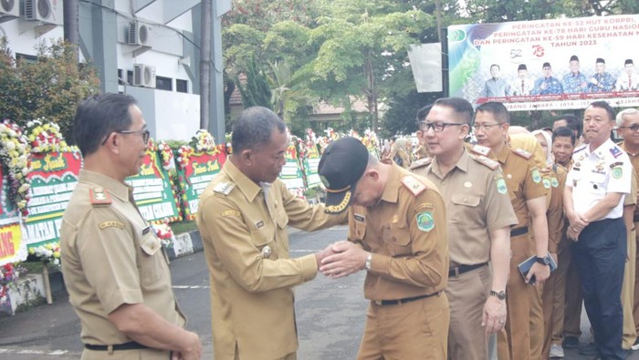 Apel terakhir Bupati Subang Ruhimat, Senin (18/12/2023).