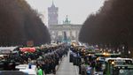 Ratusan Traktor Bajak Kota Berlin Protes soal Subsidi Pajak Kendaraan