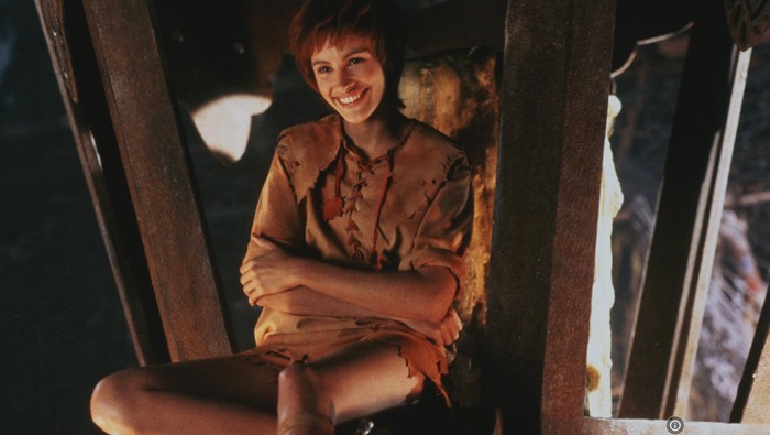 Cuplikan adegan Julia Roberts di Hook (1991).
