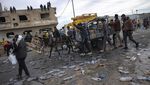 Imbas Kelaparan, Warga Gaza Menjarah Truk Bantuan di Rafah