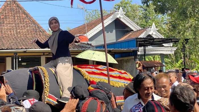 Istri Ganjar Pranowo, Siti Atikoh (Devi/detikcom)