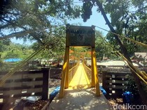 Jembatan Ikonik Geyser Cisolok yang Rusak Kini Sudah Diperbaiki