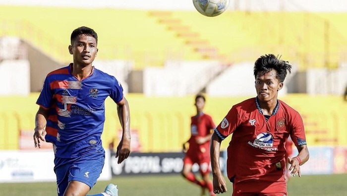 Laga Persiba Bantul vs JK Tamanan United di Stadion Sultan Agung, Minggu (17/12/2023).