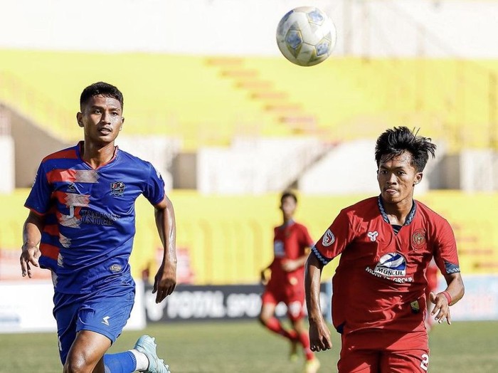 Laga Persiba Bantul vs JK Tamanan United di Stadion Sultan Agung, Minggu (17/12/2023).