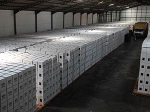 Intip Gudang Logistik Pemilu 2024 di Surabaya