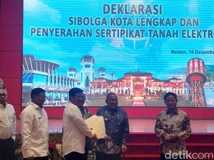 Menteri ATR/BPN Deklarasikan Sibolga Sebagai Kota Lengkap Pertama di Sumut
