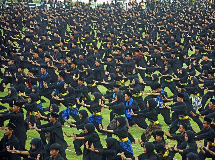 4.500 Pesilat Pecahkan Rekor MURI di Banten