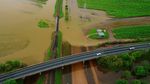 Potret Udara Saat Banjir Menerjang Queensland Australia