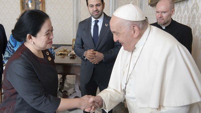 Puan dan Megawati Bertemu Paus Fransiskus di Vatikan Bahas Perdamaian Dunia