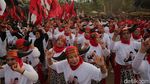 Ragam Aksi Pendukung Ganjar di Magelang, Emak-Emak hingga Replika Banteng