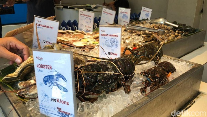 Salah satu distributor seafood di Jogja, Senin (18/12/2023).