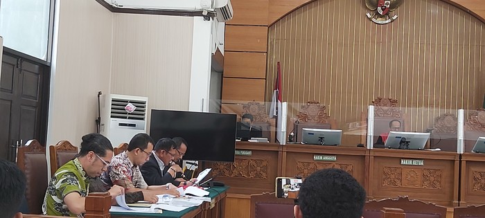 Sidang praperadilan Eddy Hiariej (Dwi/detikcom)