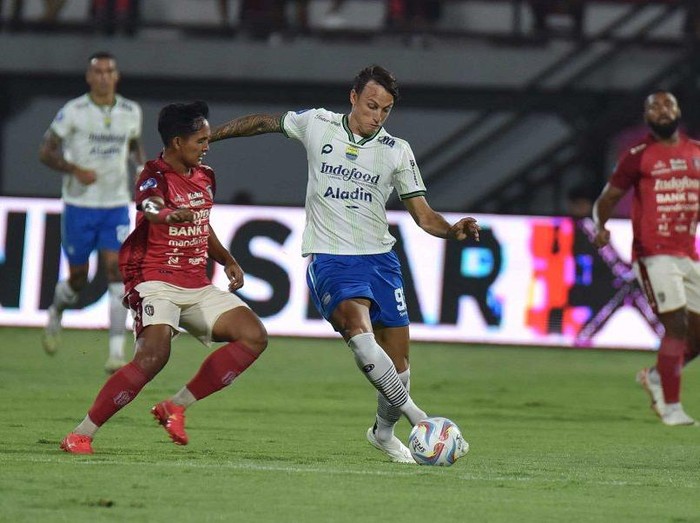 Stefano Beltrame di Laga Bali United Vs Persib Bandung, Senin (18/12/2023).