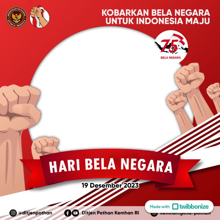Twibbon Hari Bela Negara 2023 Kemhan