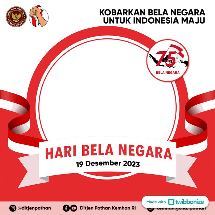 Twibbon Hari Bela Negara 2023 Kemhan