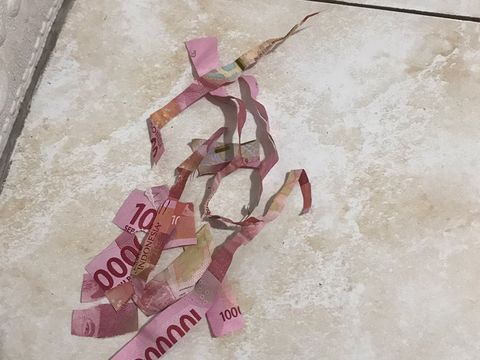 Wanita ini terkejut ketika melihat anaknya menggunting uang untuk keperluan belanja Wanita ini terkejut ketika melihat anaknya menggunting uang untuk keperluan belanja selama satu bulan bikin nyesek. Unggahannya langsung viral di media sosial