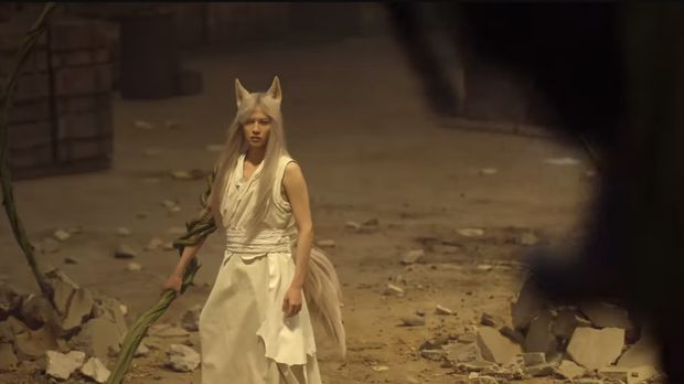 Cuplikan adegan Kurama di serial live action Yu Yu Hakusho.