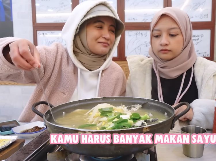 Arafah dan Halda Liburan ke Korea, Ini Momen Seru Wisata Kulinernya