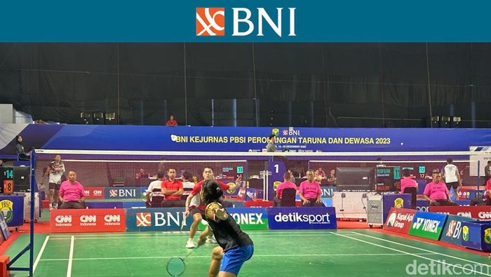 BNI Kejurnas Selasa, gregorius Farrel Frandico (Jateng) vs Mochamad Cholikh Saum Raya (Bali ) nomor TTA