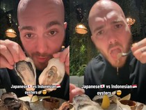 Bule Ini Cicip Oyster Indonesia dan Jepang, Mana Lebih Enak?