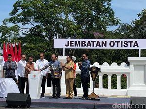 Jembatan Otista Bogor Diresmikan Jokowi Seusai Direvitalisasi